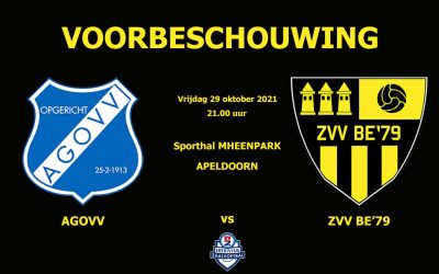 Voorbeschouwing: AGOVV vs ZVV BE’79