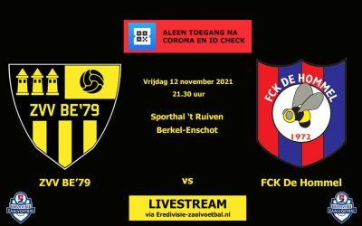 Voorbeschouwing: ZVV BE’79 vs FCK De Hommel
